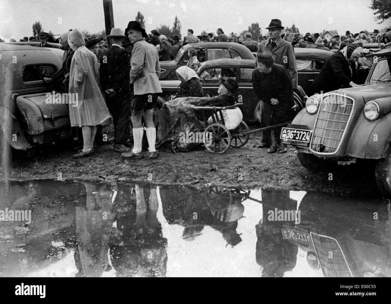 Réfugiés en Allemagne, 1949 Banque D'Images