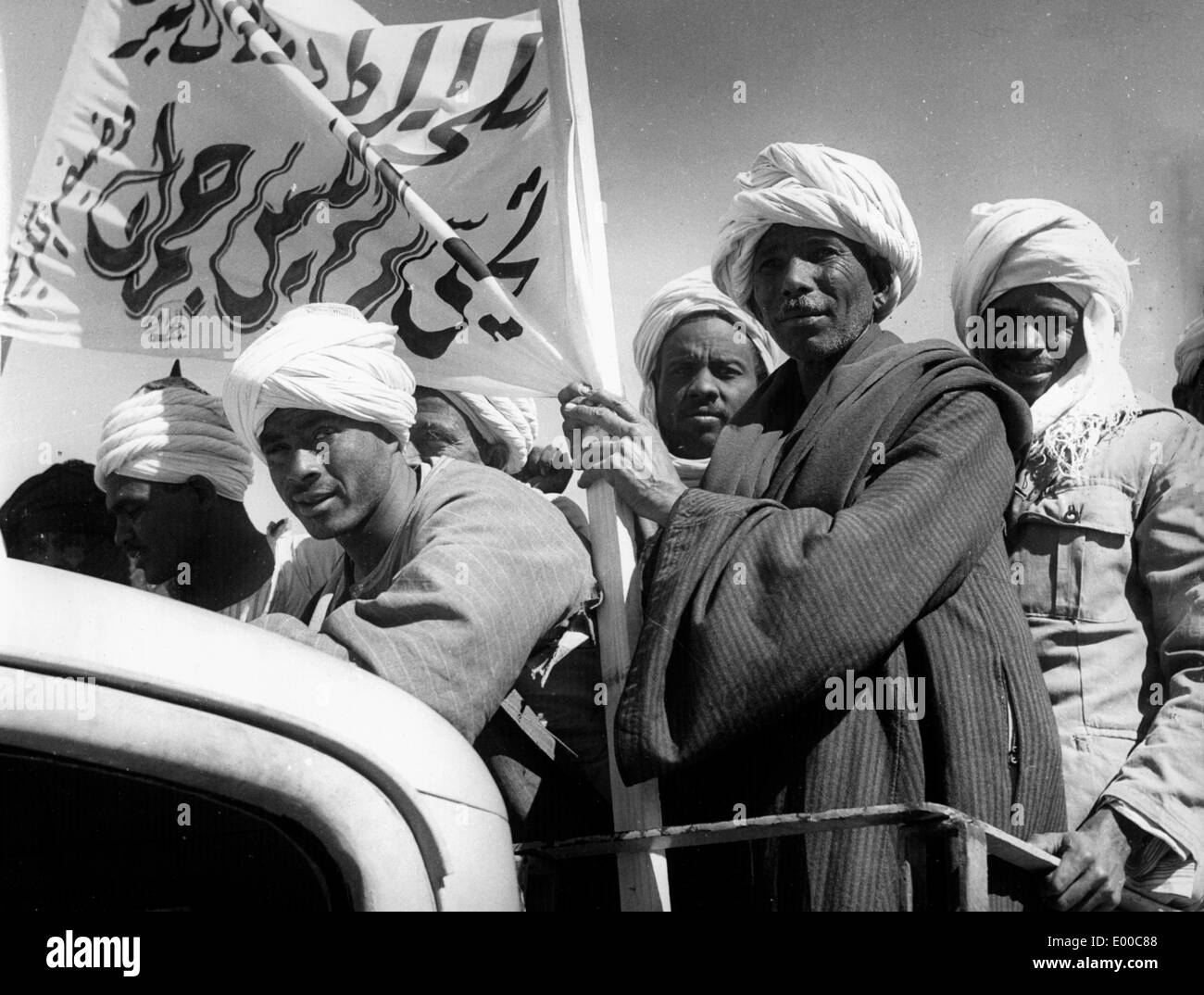 Hommes en Egypte Banque D'Images