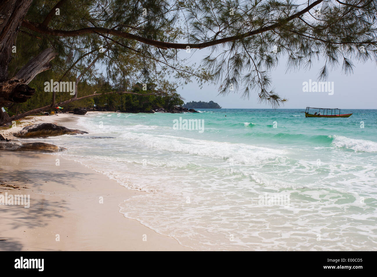 Plage de Koh Rong, Cambodge Banque D'Images