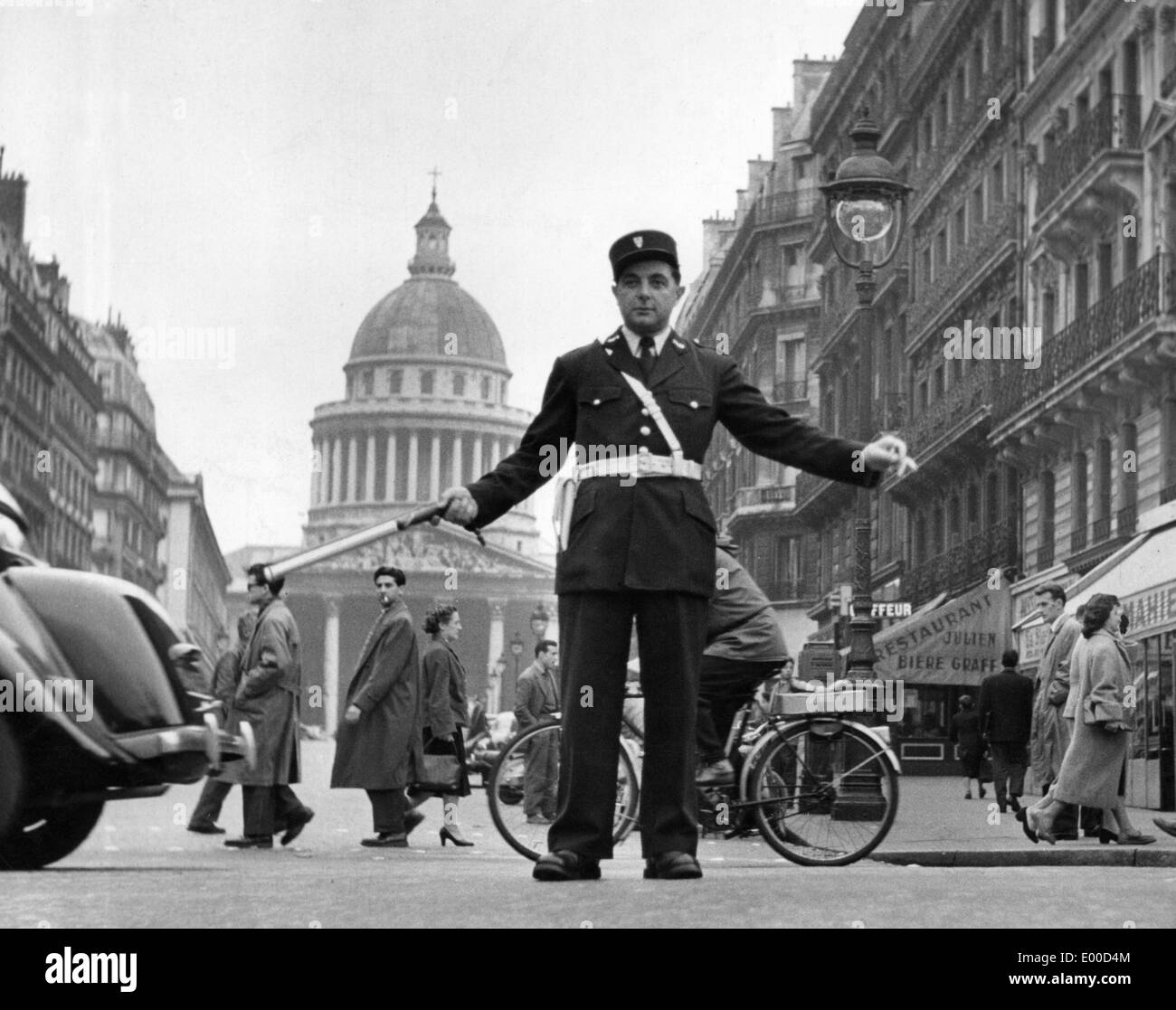 Gendarme, années 1950 Banque D'Images