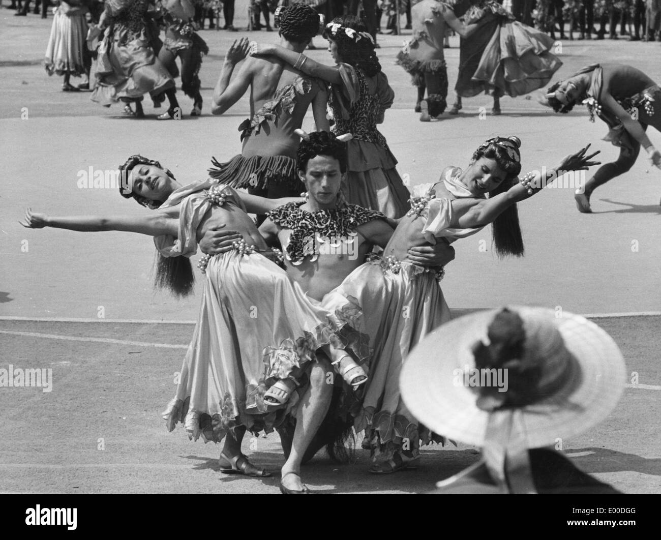 Le Festival des vignerons de Vevey, 1955 Banque D'Images