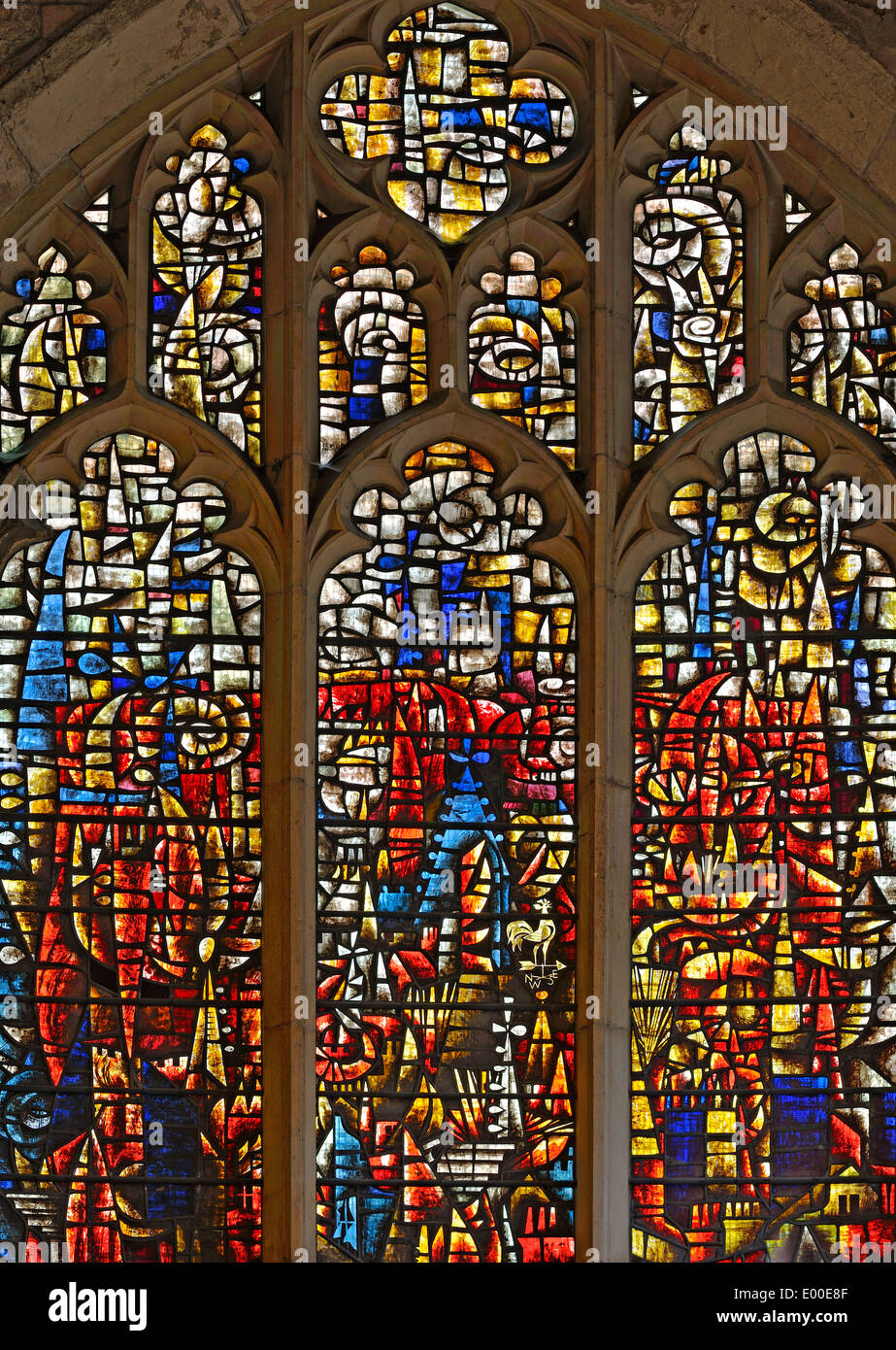 Le pouvoir de l'art de la réconciliation après la destruction de l'église de Saint Martin-le-Grand DANS LA DEUXIÈME GUERRE MONDIALE, la ville de York, Angleterre Banque D'Images