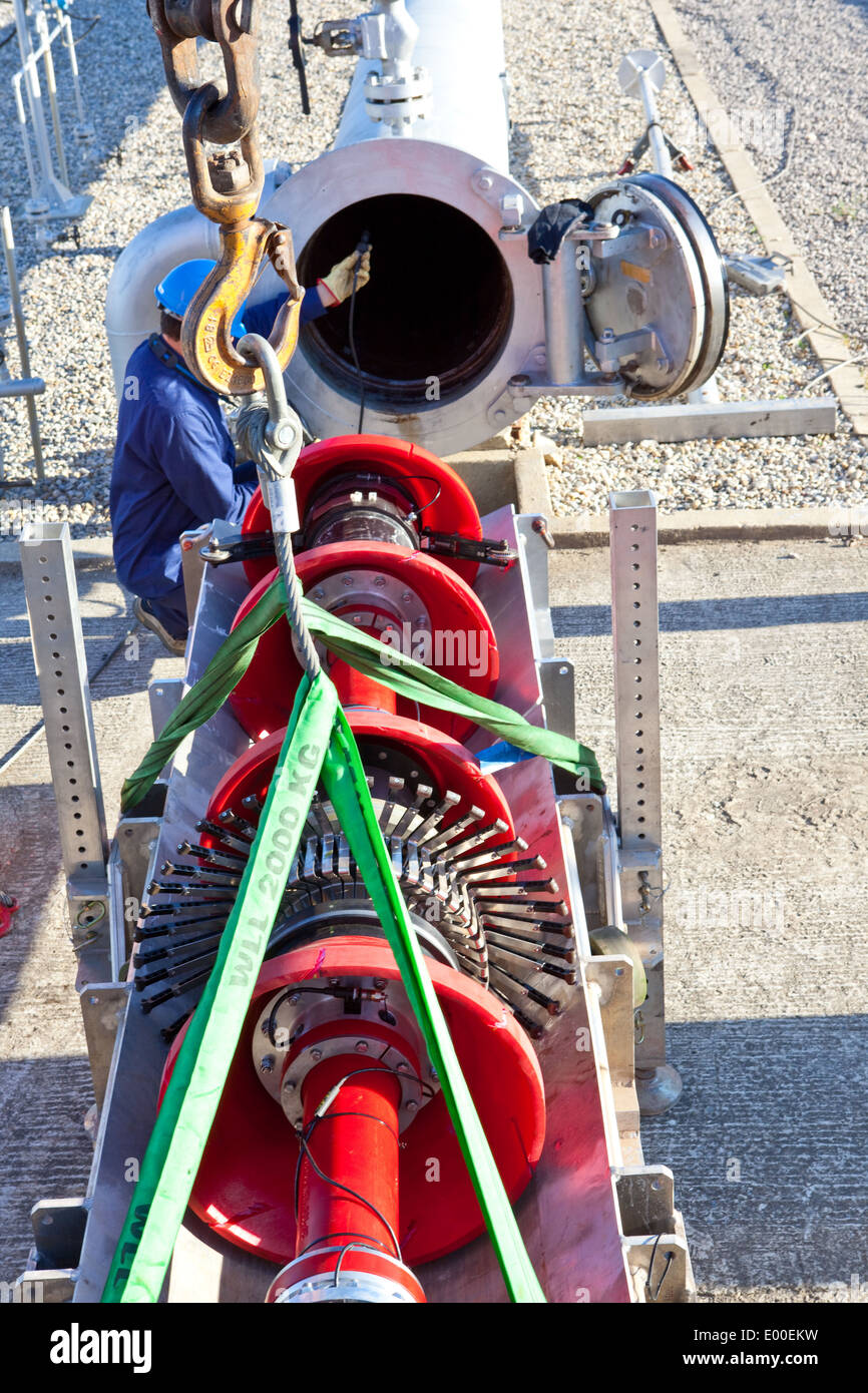 L'inspection des pipelines Banque D'Images