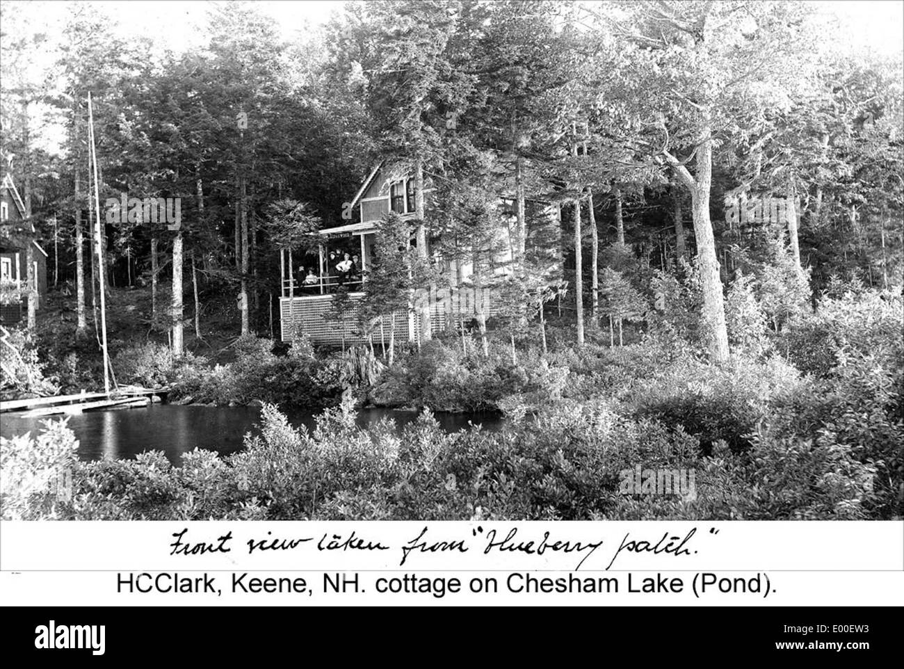 Chesham Étang Cottage dans Newport New Hampshire Banque D'Images