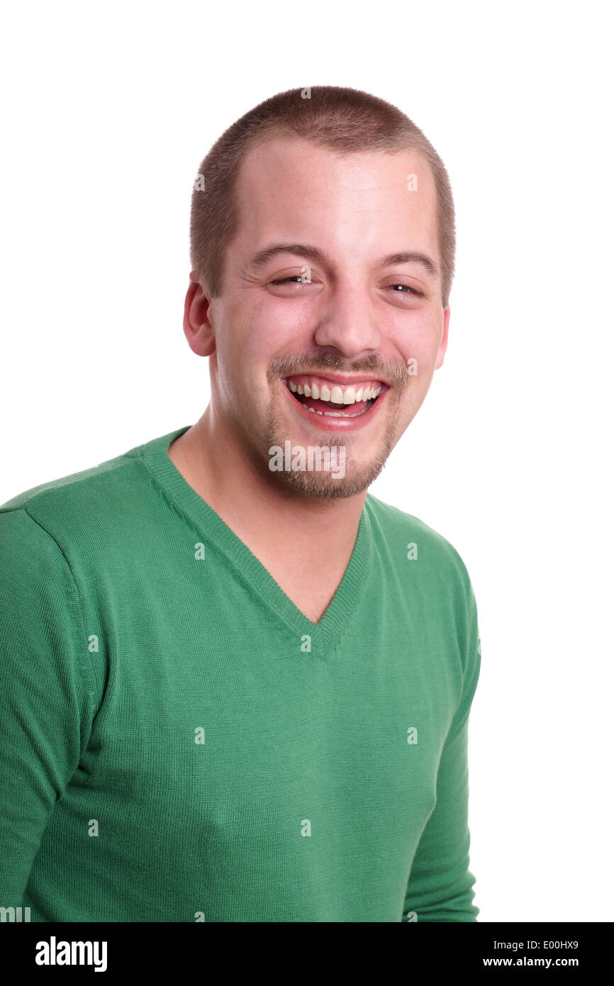 Young man laughing Banque D'Images