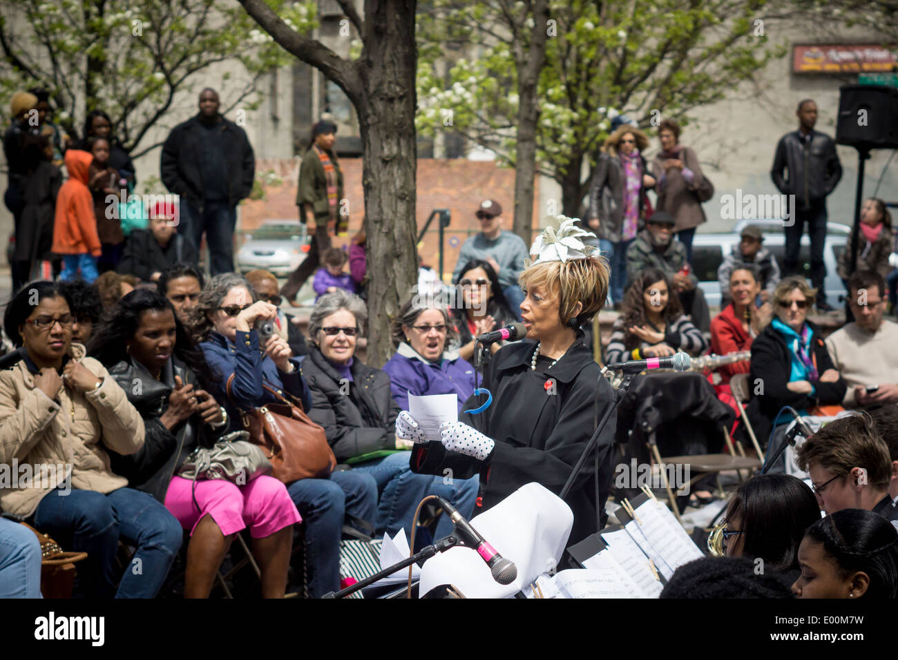 Mercedes Ellington parle lors de la Duke Ellington Center for the Arts' commémoration de Duke Ellington Banque D'Images