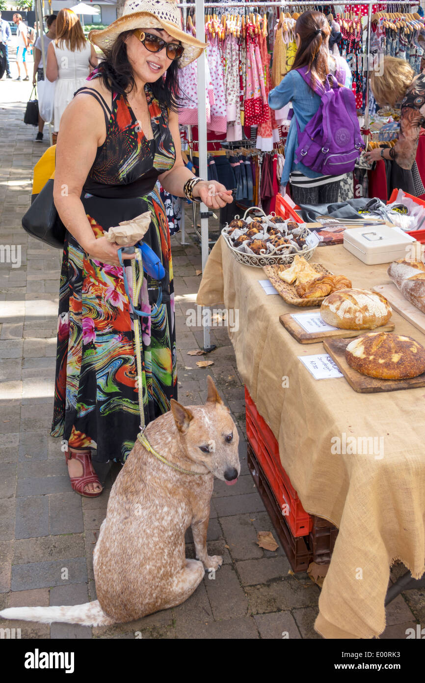 Sydney Australie,Nouvelle-Galles du Sud,Paddington,Oxford Street,marchés de Paddington,shopping shopper shoppers magasins marché marchés achats se Banque D'Images