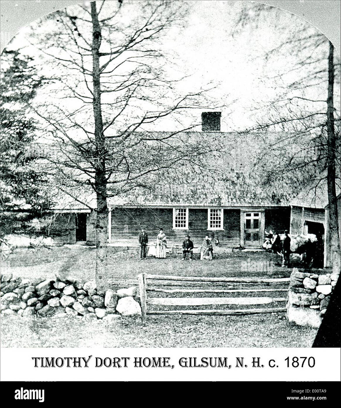 Dort, Timothy House à Gilsum New Hampshire Banque D'Images