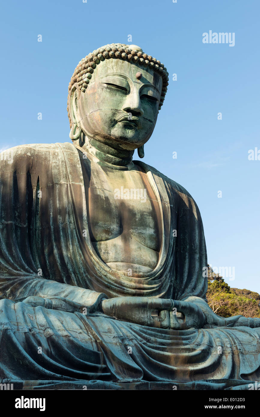 Le Grand Bouddha de Kamakura Au Kōtoku-in à Kamakura, préfecture de Kanagawa, au Japon. Banque D'Images