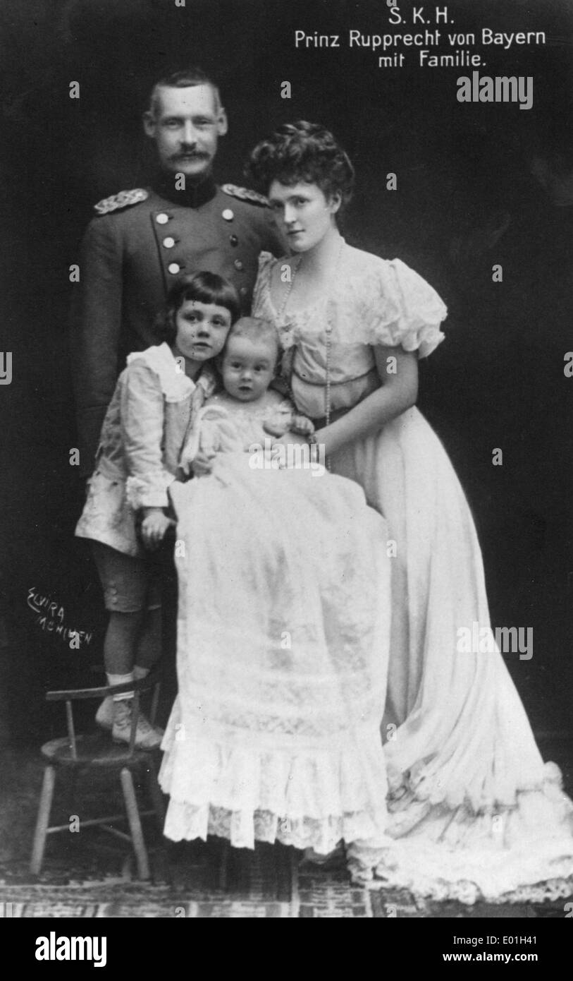 Rupprecht de Bavière avec la Princesse Gabrielle, autour de 1905/06 Banque D'Images