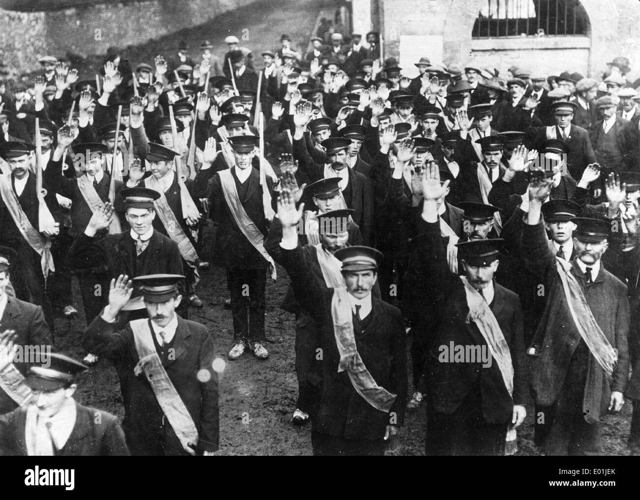 Prestation de serment des recrues britannique, 1916 Banque D'Images