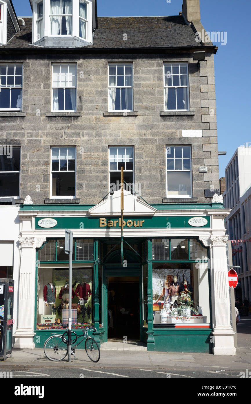 De l'extérieur du magasin Barbour sur Frederick Street, Édimbourg Photo  Stock - Alamy