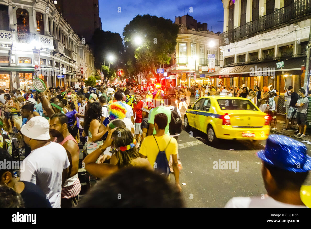 Rio de Janeiro, Lapa, carnaval de rue, Brésil Banque D'Images