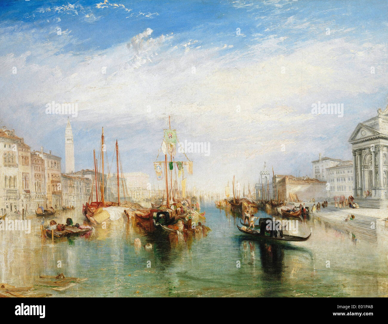 Joseph Mallord William Turner Venice, du porche de la Madonna della Salute Banque D'Images