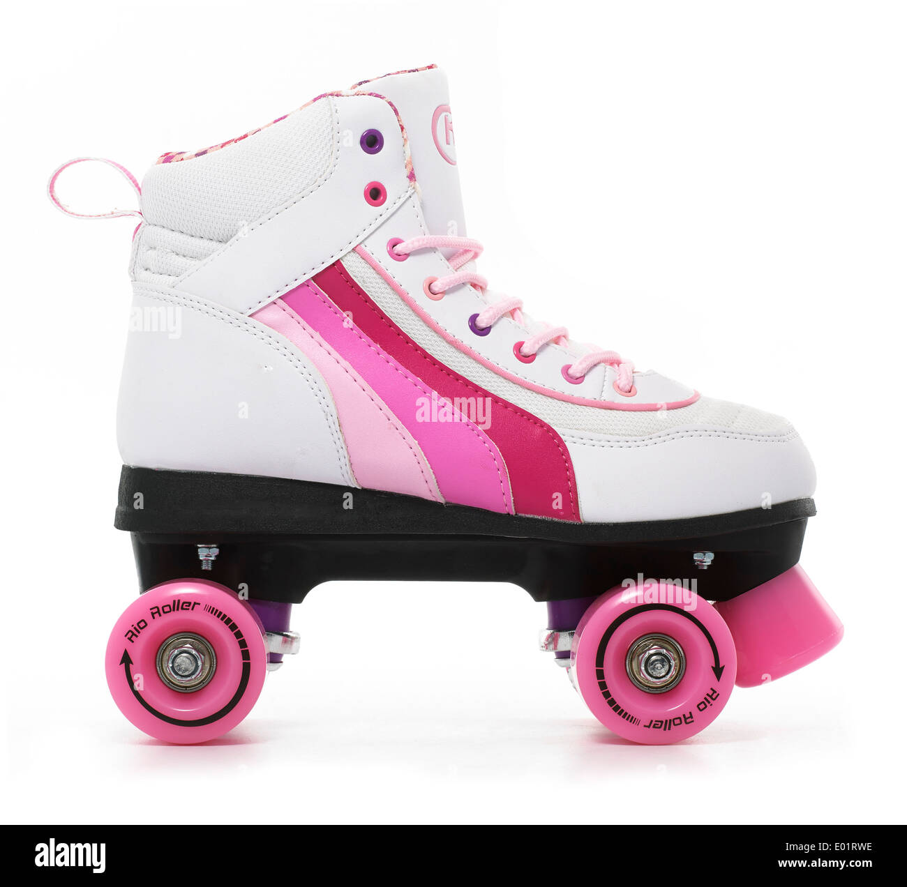 Roller Skate, découper sur fond blanc Banque D'Images