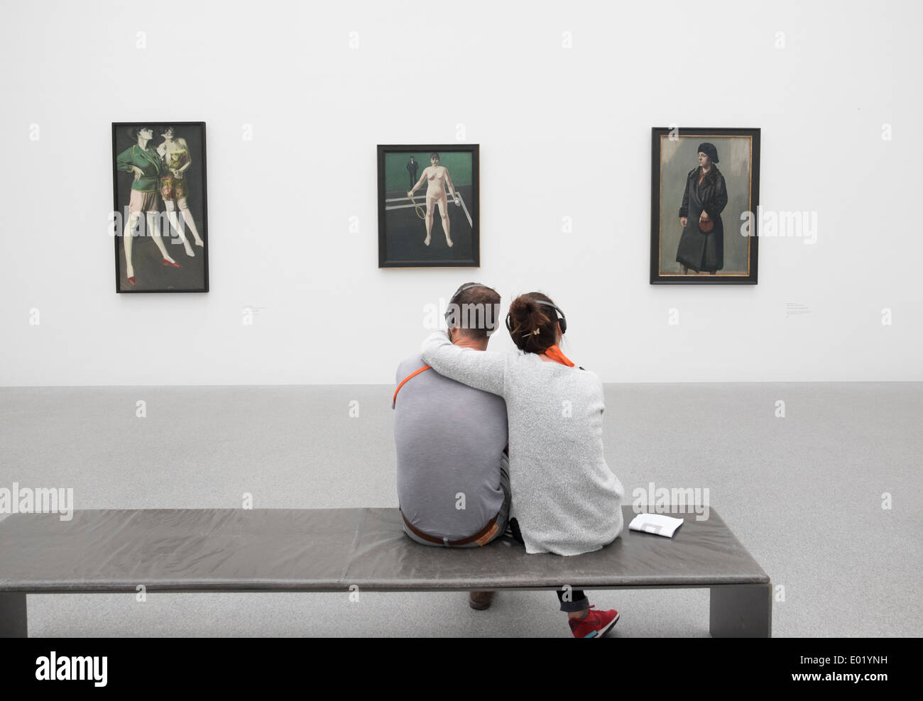Deux tableaux au Musée Pinakothek à Munich Allemagne Banque D'Images