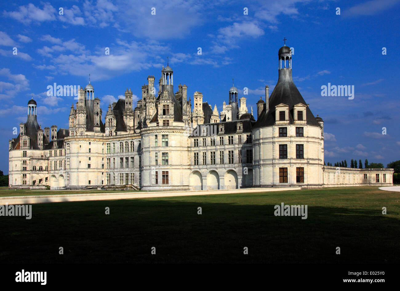 Photo du Château de Chambord, Chambord, Loire, France Banque D'Images
