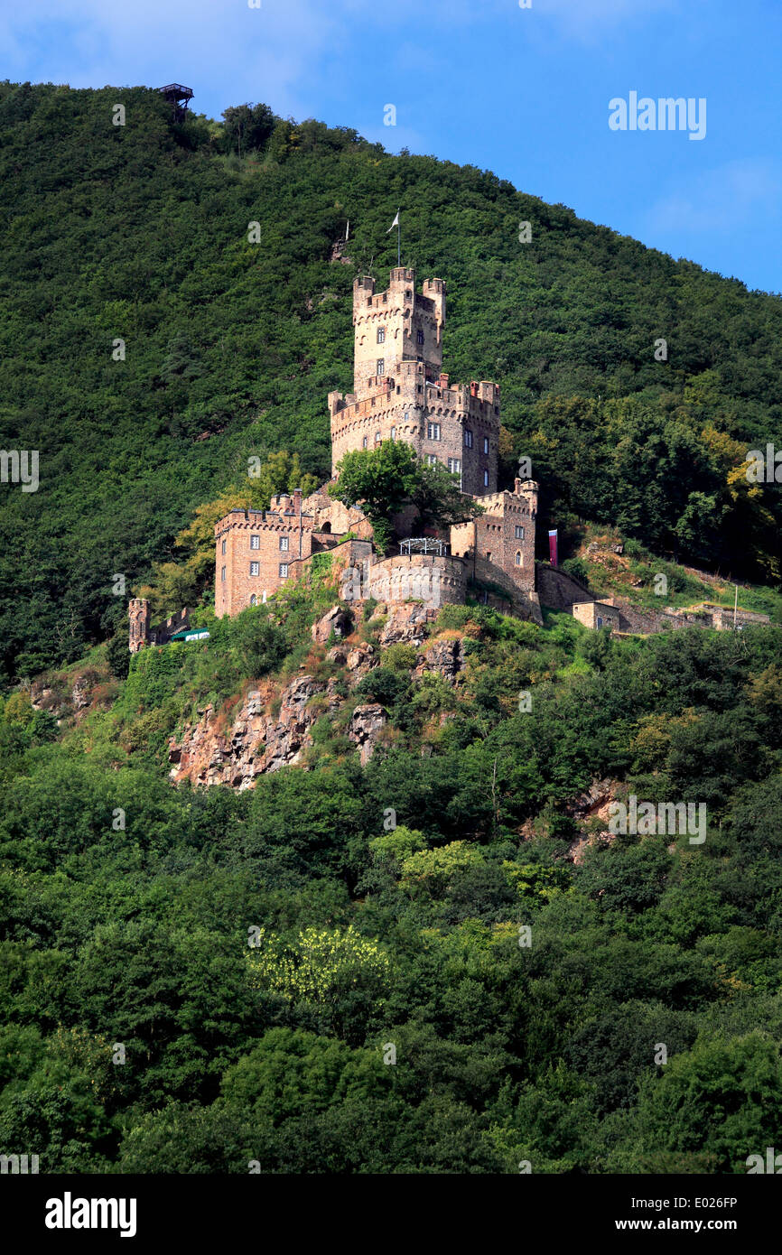 Photo de château sooneck à la pointe de l'extérieur de la forêt au-dessus de niederheimbach bientôt sur le Rhin en Allemagne Banque D'Images