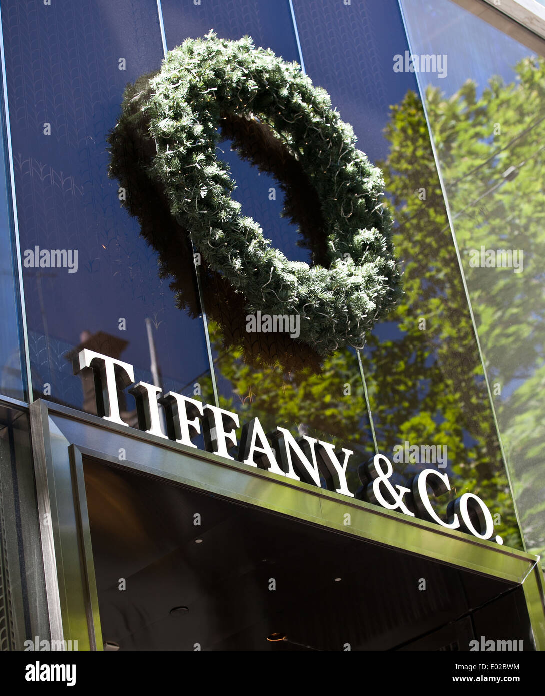 Tiffany & Co boutique en Décembre Banque D'Images