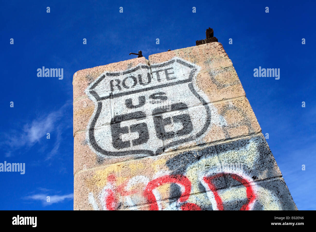 La célèbre Route 66, en Californie Banque D'Images