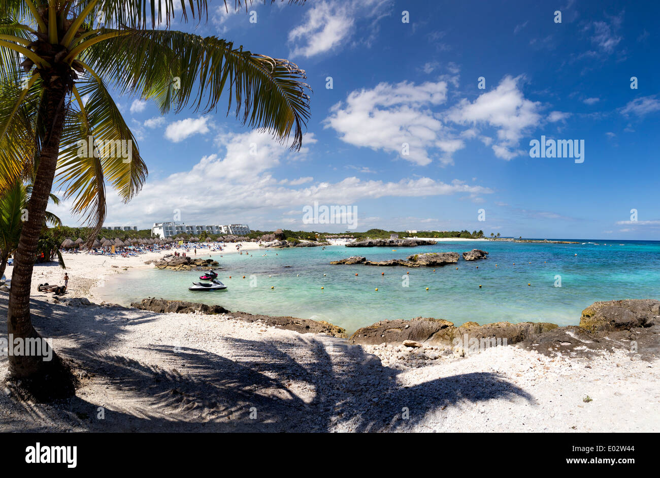Plage de Grand Sirenis Riviera Maya Hôtel & Spa. RIVIERA MAYA, MEXIQUE Banque D'Images