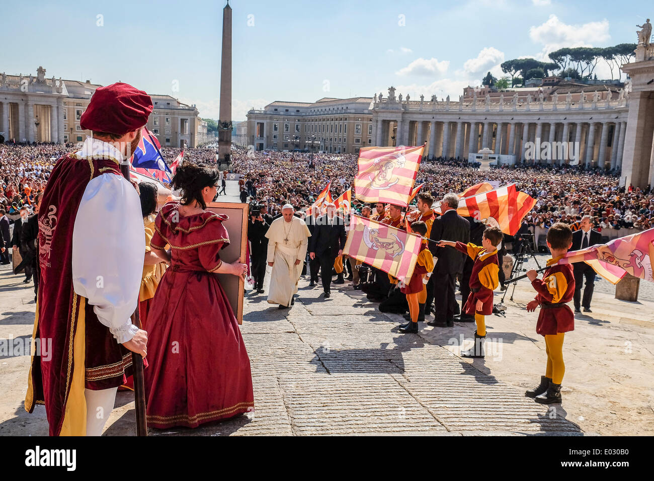 La cité du Vatican. 30 avril 2014. Le pape François - Audience générale du 30 avril 2014 Crédit : Realy Easy Star/Alamy Live News Banque D'Images