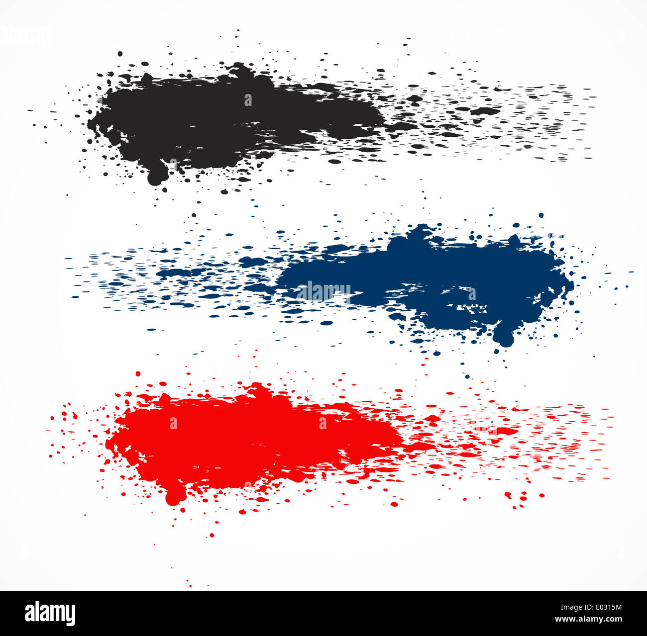 Ensemble de bannières grunge. Abstract illustration Banque D'Images