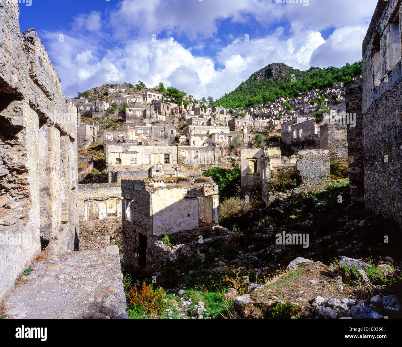 Kayakoy village grec abandonné près de Fethiye Turquie Banque D'Images