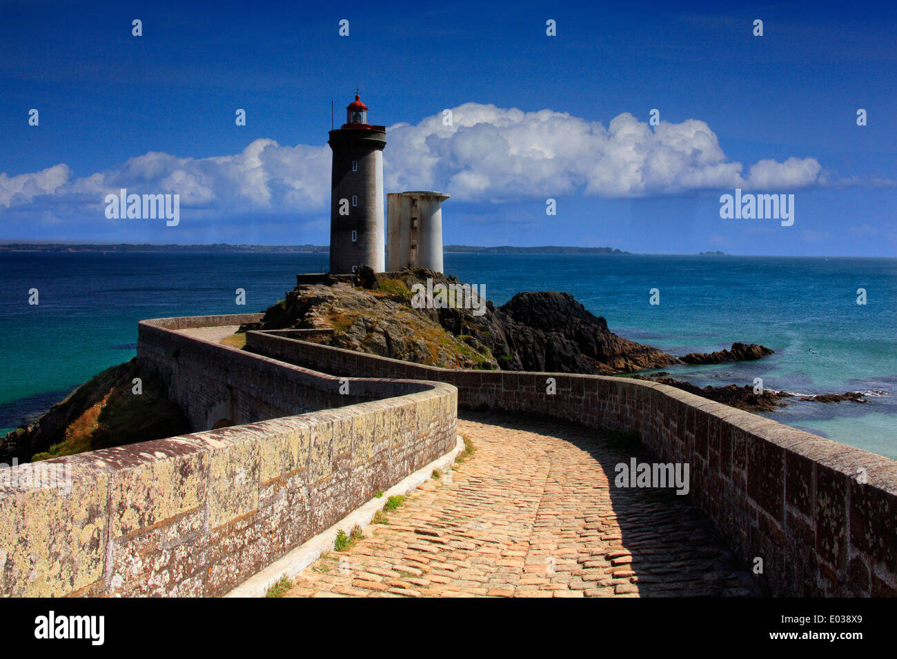 Photo de la Lighthouse Point sur minou, Bretagne, France Banque D'Images