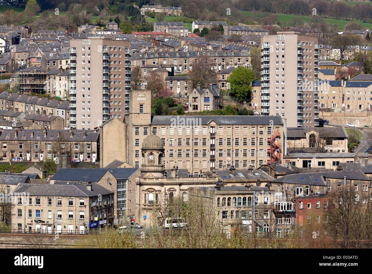 Avis de Sowerby Bridge, West Yorkshire Banque D'Images