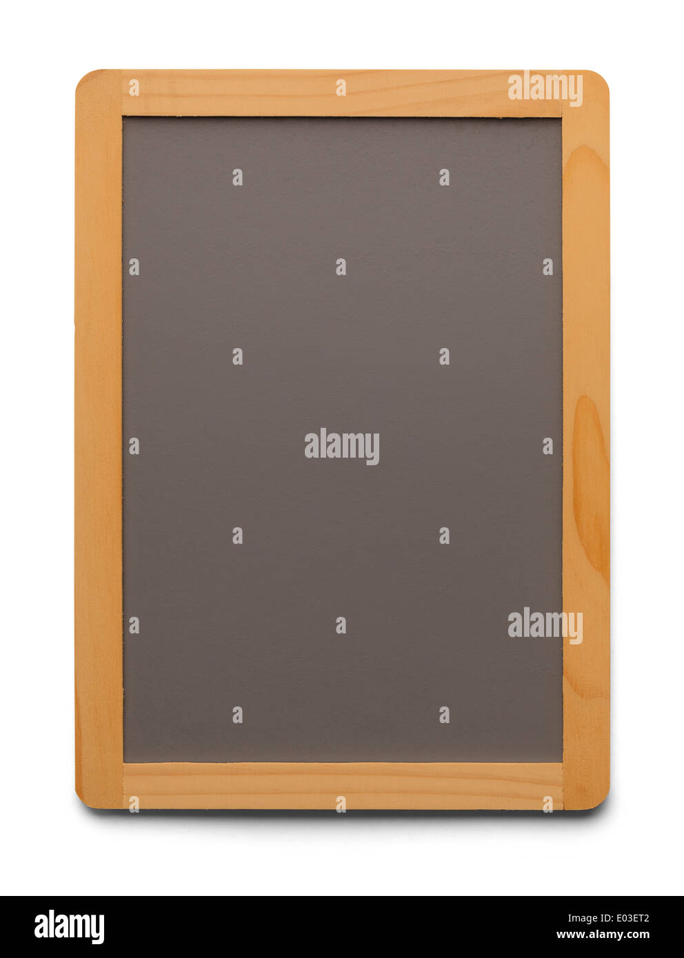 Chalk Board gris avec copie espace isolé sur fond blanc. Banque D'Images