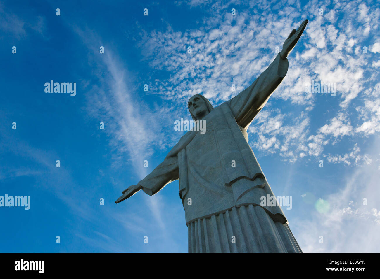 Statue du Christ Rédempteur sur Corcovado, Rio de Janeiro, Brésil Banque D'Images