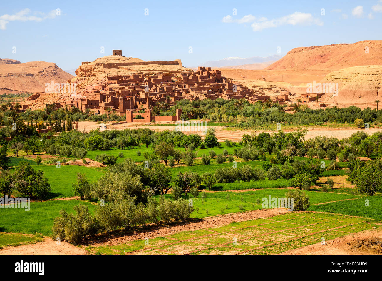 Ait Benhaddou ville fortifiée au Maroc Banque D'Images