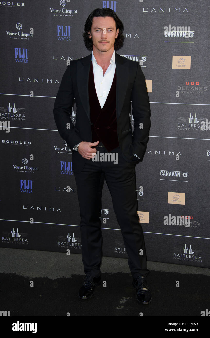 Luke Evans arrive pour la Battersea Power Station fête annuelle. Banque D'Images