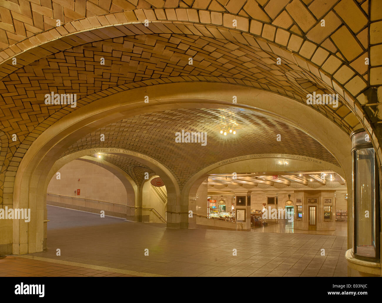 Grand Central Station, restaurant concourse et Whispering Gallery, New York. Banque D'Images