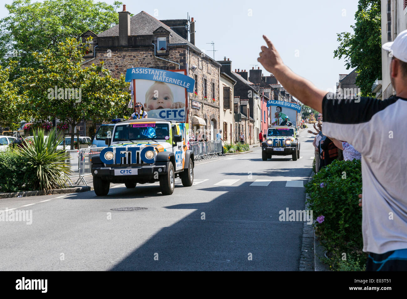 Tour de France 2013 à Saint-Nicolas-de-Redon une commune française, située dans le département de l'ouest de la France. Banque D'Images