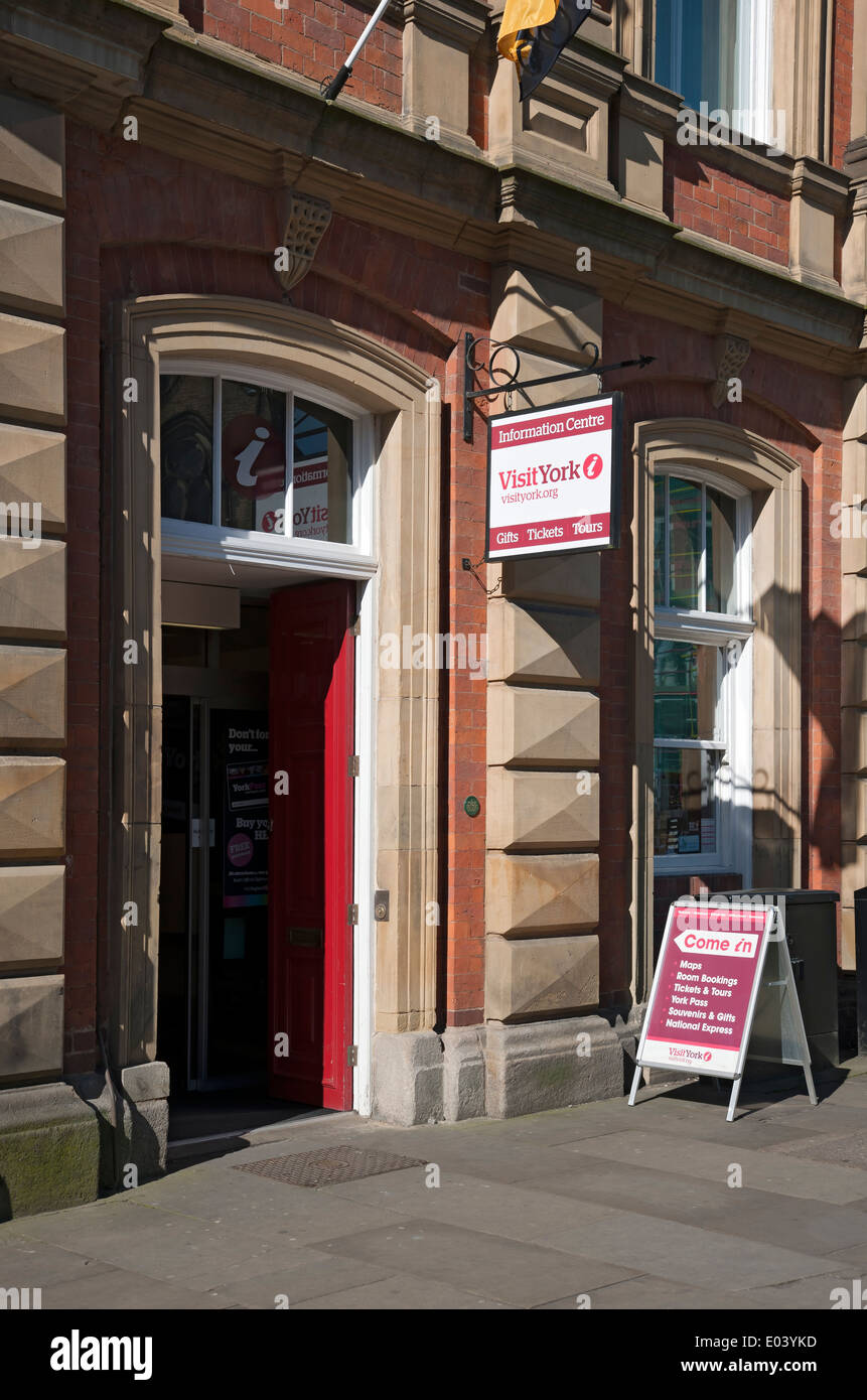 Entrée Pour Visiter York centre d'informations touristiques York North Yorkshire Angleterre Royaume-Uni GB Grande-Bretagne Banque D'Images