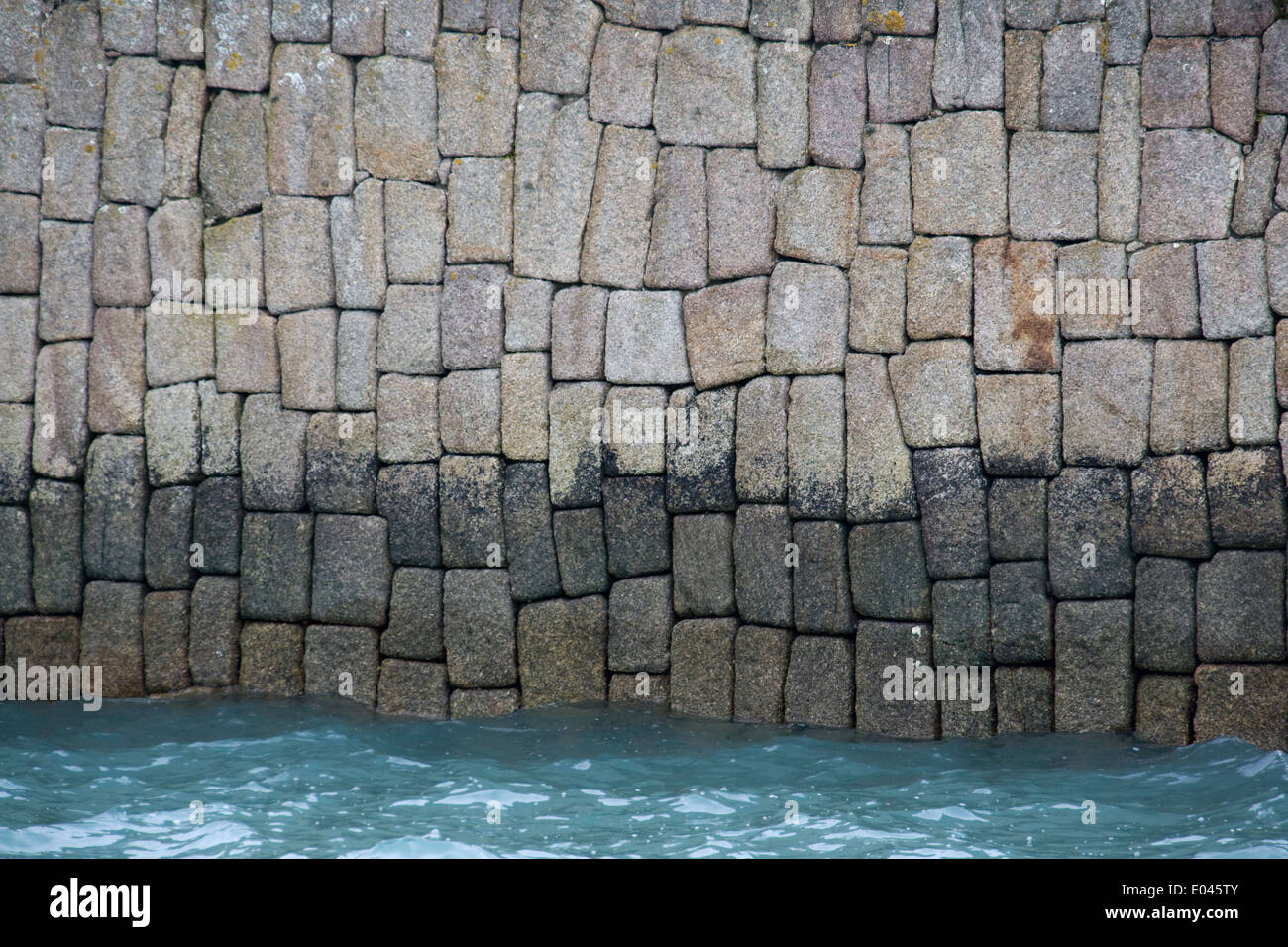Jetty wall St Mary's Isles of Scilly Banque D'Images