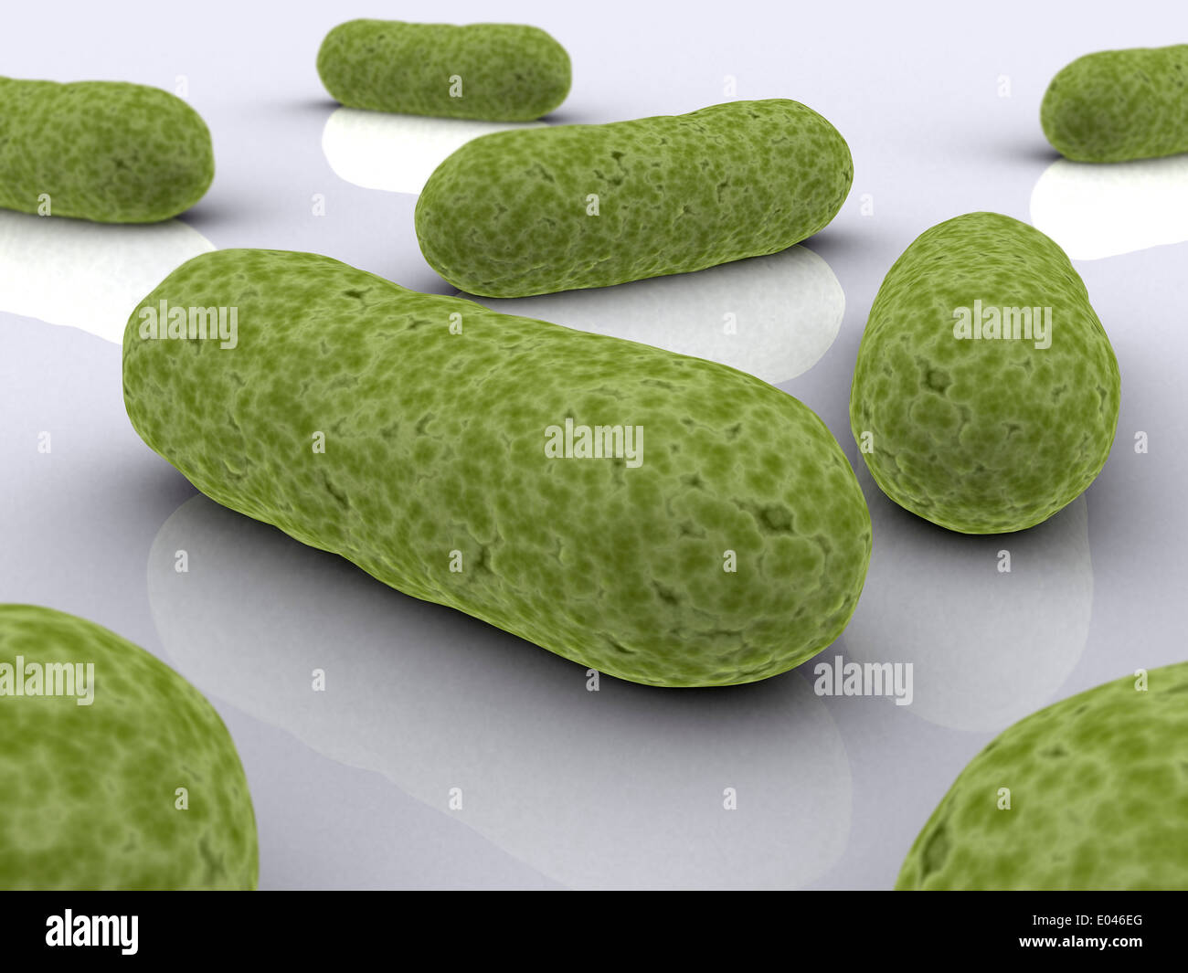 Image conceptuelle de bactéries. Banque D'Images
