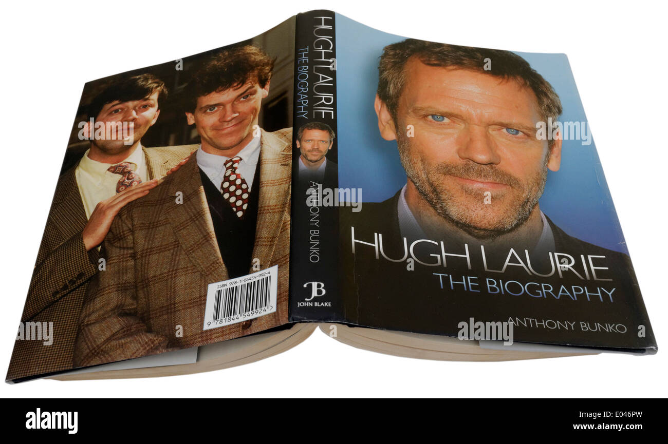 Biographie Hugh Laurie par Anthony Bunko Banque D'Images