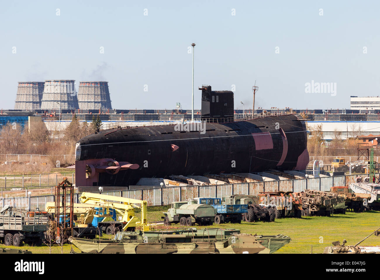 Ancien sous-marin diesel soviétique B-307 (chaque cours) Banque D'Images