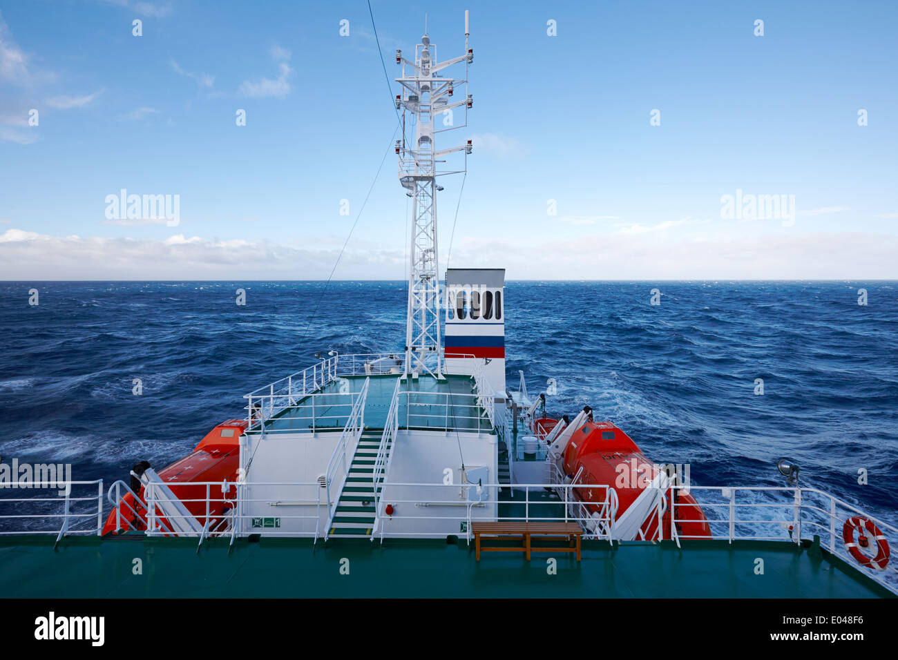 Navire d'expédition traversant le passage de Drake Banque D'Images