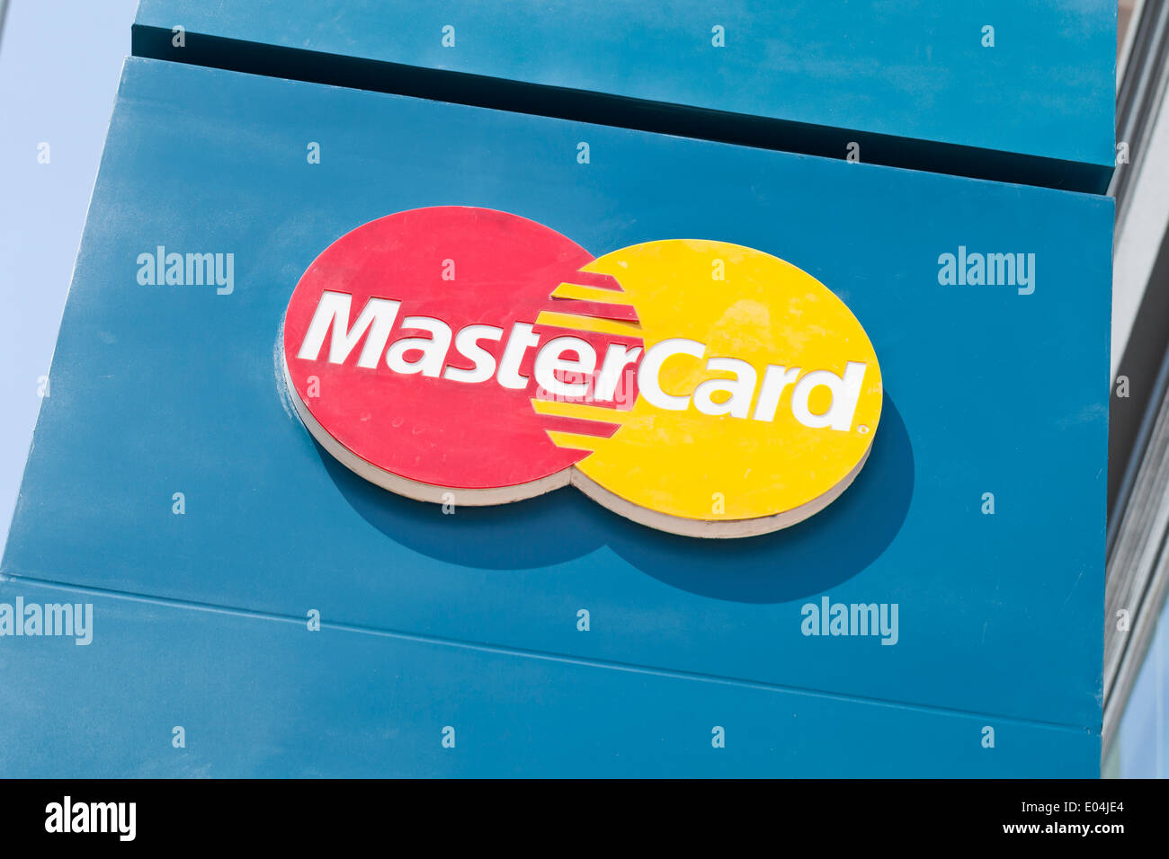 Signe de MasterCard Banque D'Images