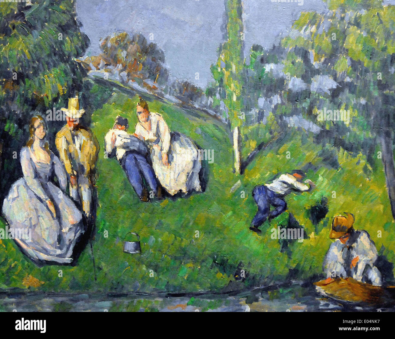 Paul Cézanne l'étang Banque D'Images