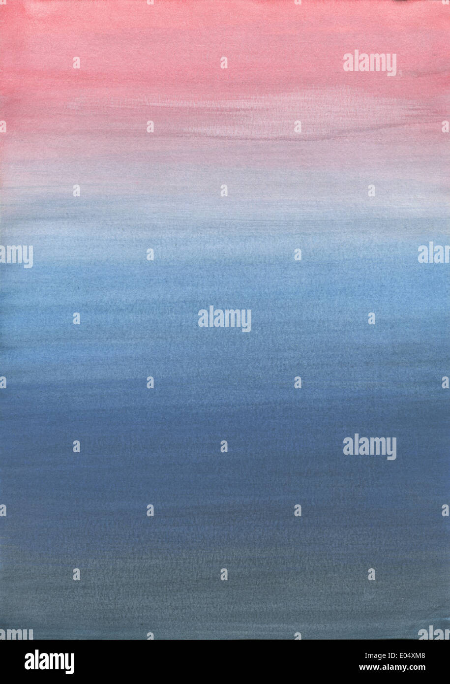 Un ciel d'automne la texture aquarelle Banque D'Images