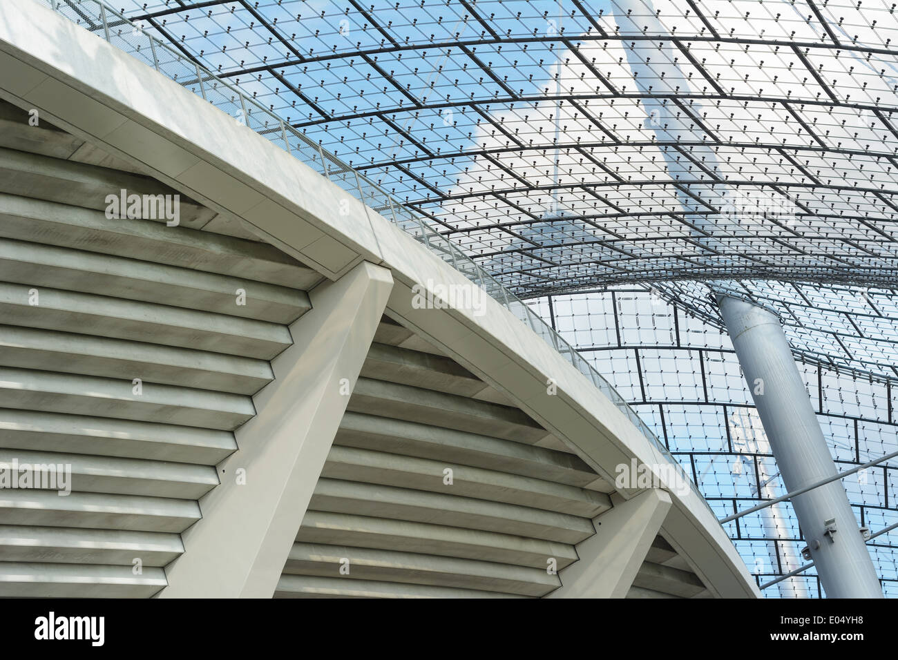 Stade moderne l'architecture comme symbole de l'identité d'entreprise Banque D'Images