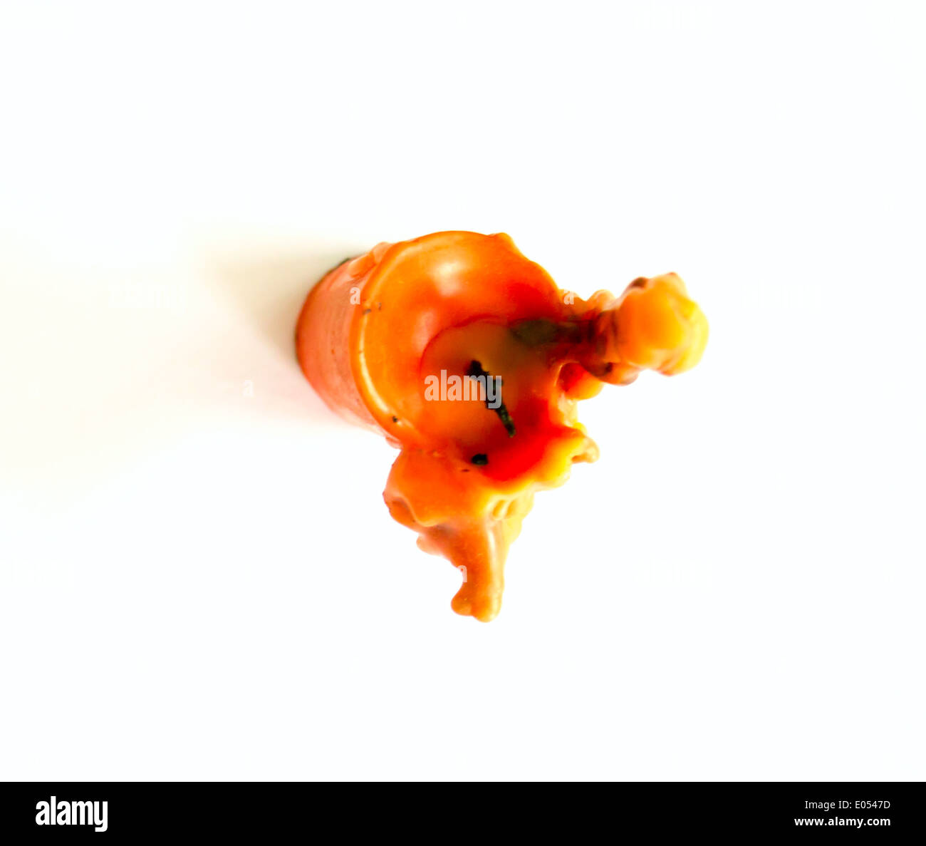 Vieille bougie. Banque D'Images