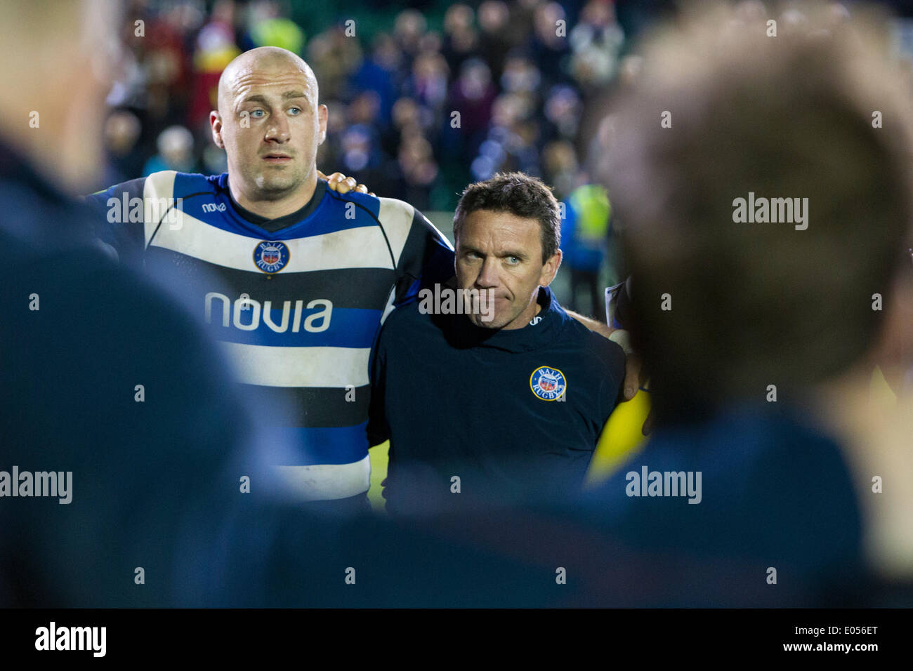 Bath, Royaume-Uni. 09Th Mai, 2014. Directeur de Rugby de Bath Rugby Mike Ford dans la baignoire se serrent après l'Aviva Premiership match entre Bath et Northampton Saints au Recreation Ground. Credit : Action Plus Sport/Alamy Live News Banque D'Images