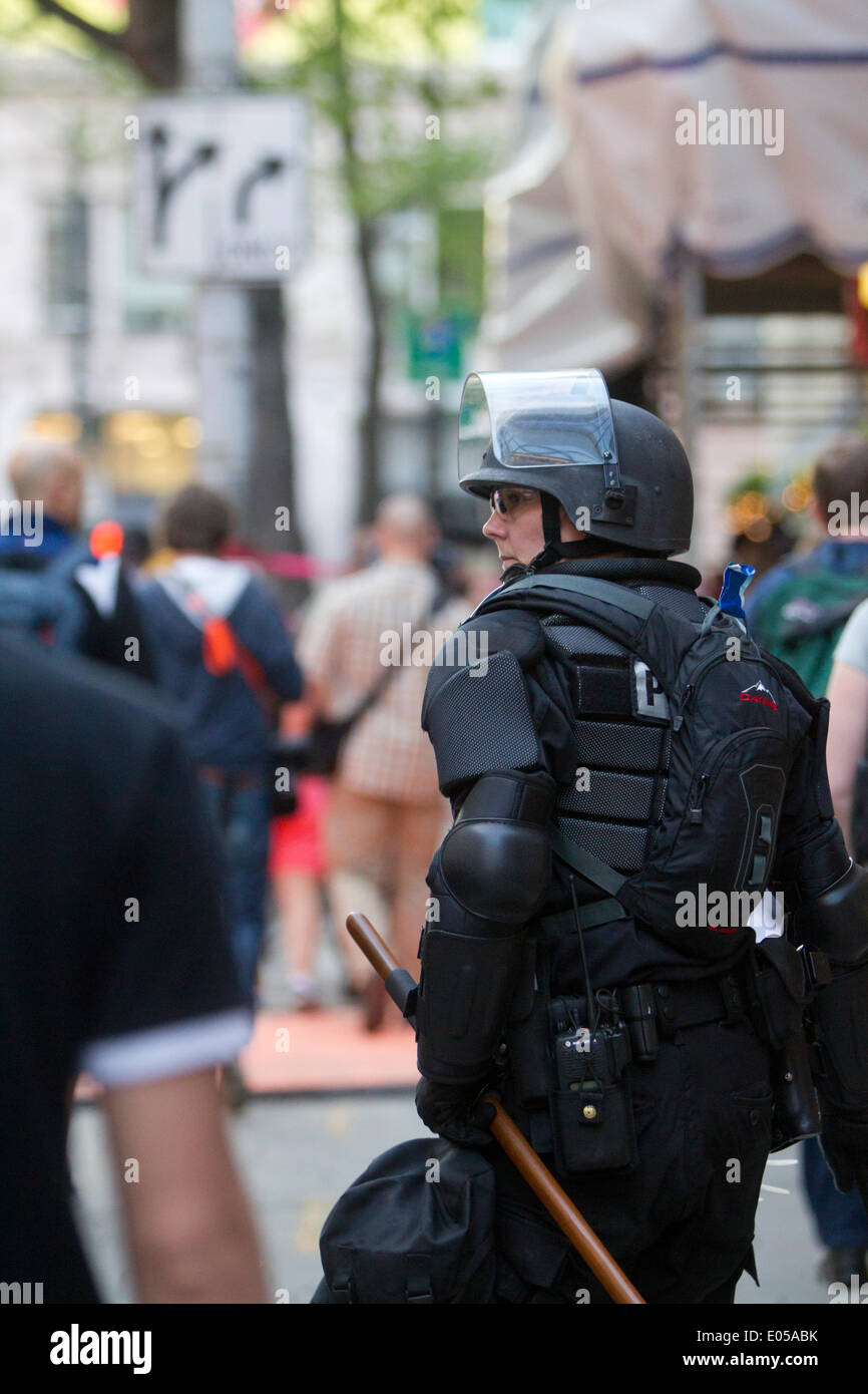 Seattle, Washington, USA. 1er mai 2014. 2014 mai 24 Manifestations Crédit : Marilyn Dunstan/Alamy Live News Banque D'Images