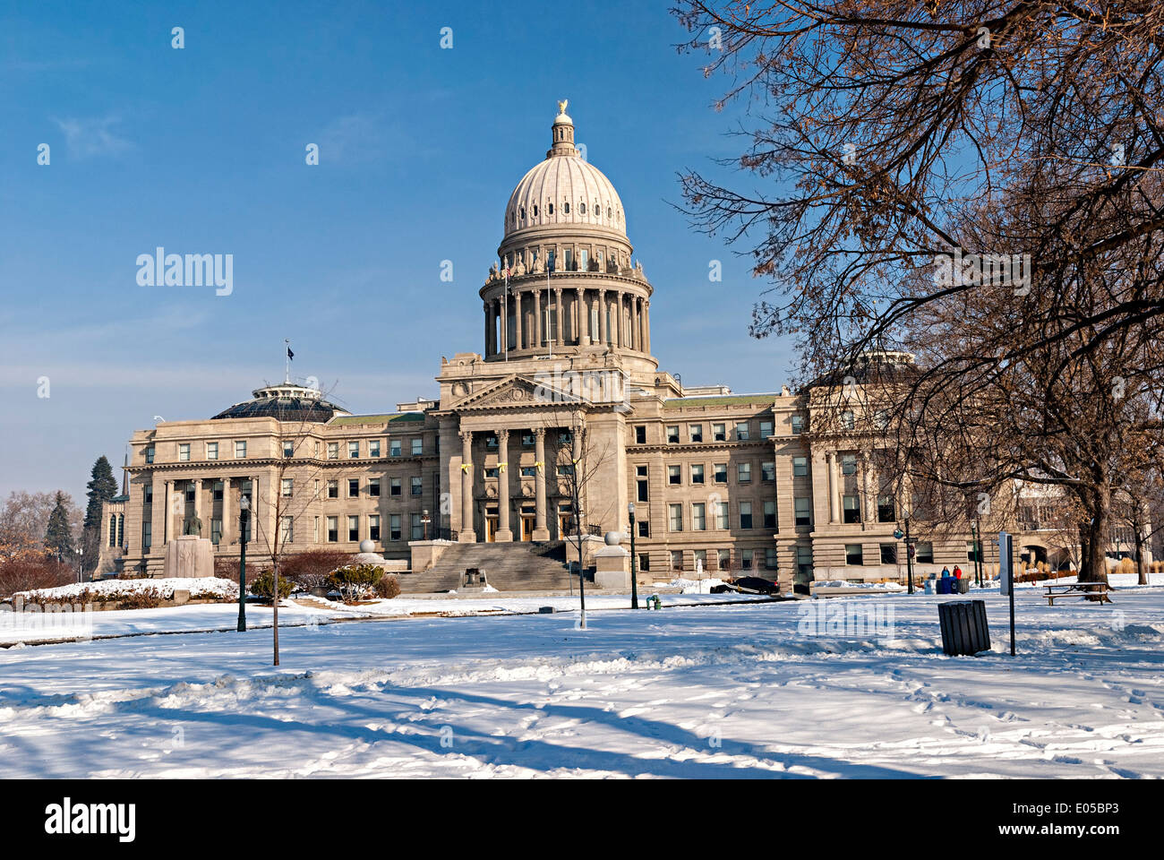Le capital d'état de l'Idaho en hiver Banque D'Images